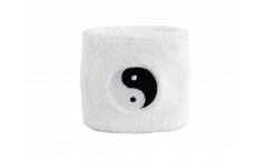 Schweißband Ying und Yang, weiß - 7 x 8 cm