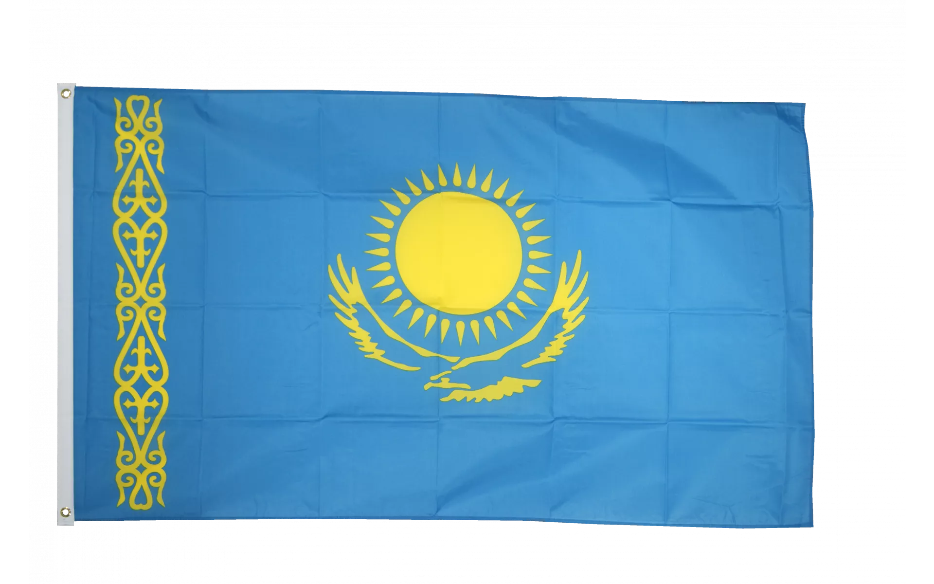 Fahnenkette Flaggenkette Girlande Kasachstan Fahnen Flaggen 15x22cm 
